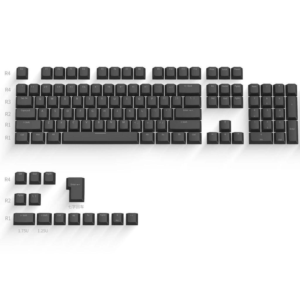 Bàn Phím Cơ Keycap Đèn Đóng Truyền Chiều Cao Thích Ứng 61 / 68 / 75 / 98 / 104 Bàn Phím Cơ Keycap Đè