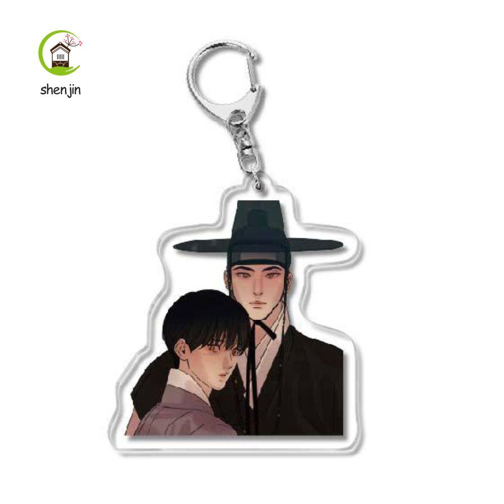 shenjin SHENJIN Hàn Quốc BL Manga Móc Khóa, Anime BL Họa Sĩ Của Ban Đêm Móc Khóa, Móc Khóa Hình Hoạt