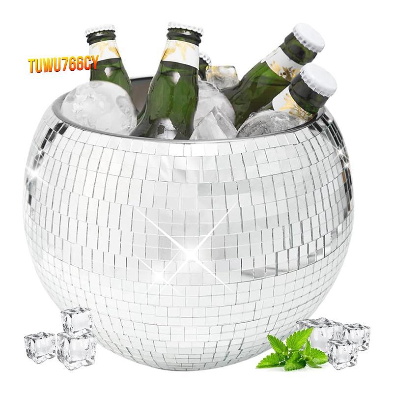 10 Inch Disco Ball Ice Bucket Disco Ball Ice Bucket Bồn Nước Giải Khát Disco Ball Bowl Bình Cốc Cho 