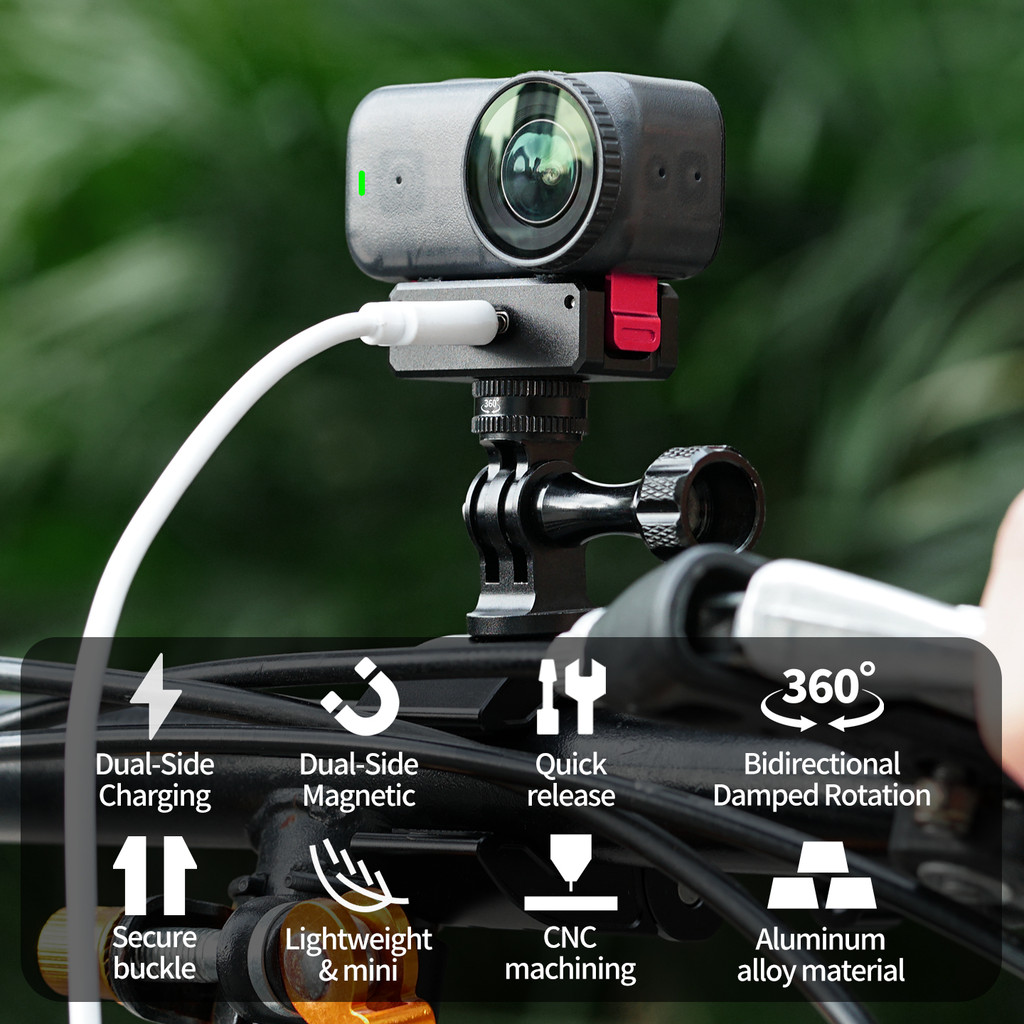 Dành Cho DJI Osmo Nano Từ Tính Sạc Nhanh Đế Xoay 2 Thẻ Khe Cắm Cho Selfie Stick Tripod Phụ Kiện Mở R
