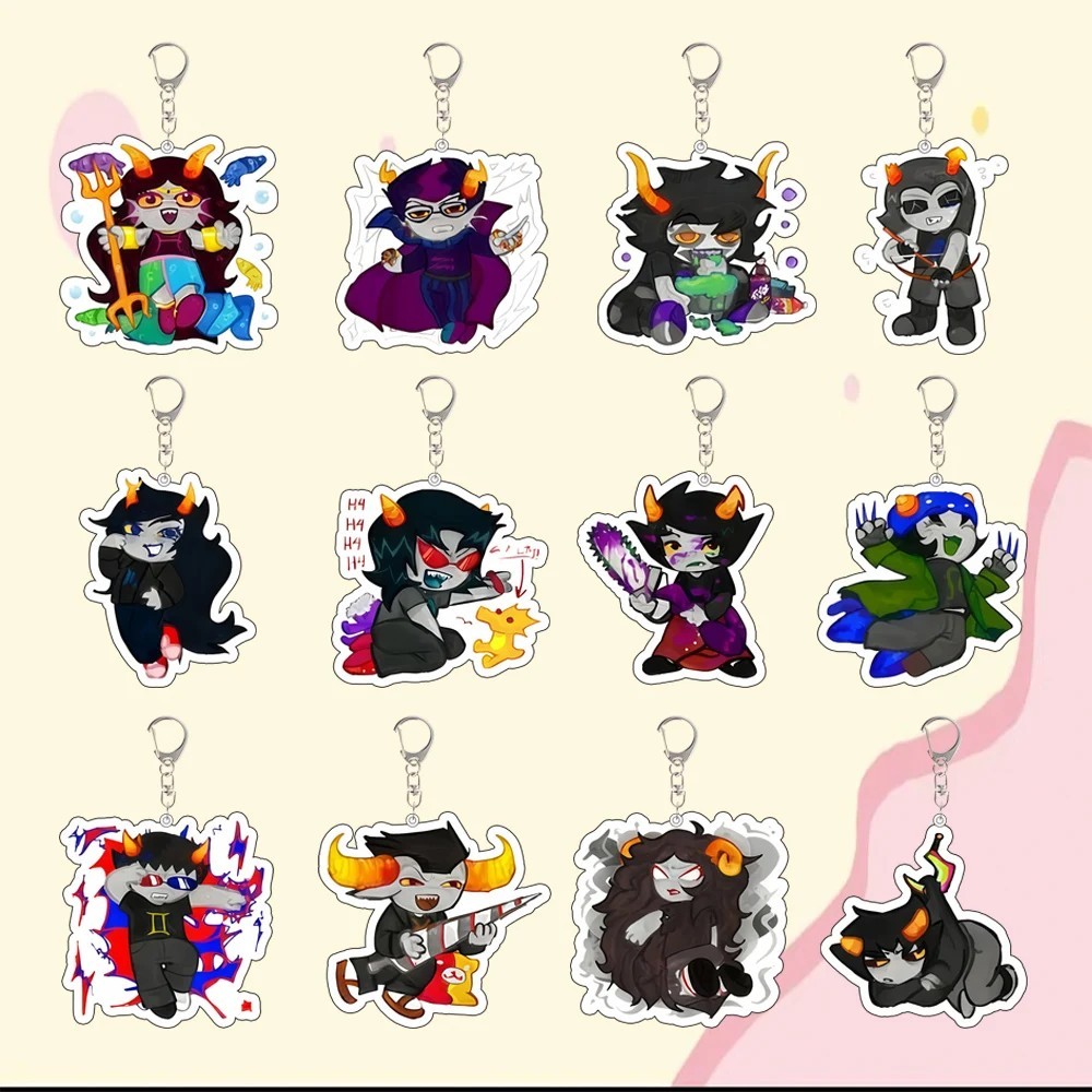 Móc khóa Homestuck Mica Acrylic Gamzee Makara Kanaya Maryam Terezi Pyrope Feferi Peixes phụ kiện ani