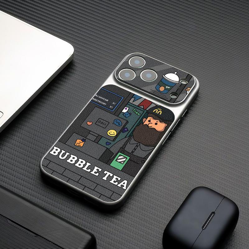 [Việt Nam] Ốp Điện Thoại Mềm Uncle Bubble Tea Cho iPhone 17 16 15 14 13 12 11 Pro Plus Max