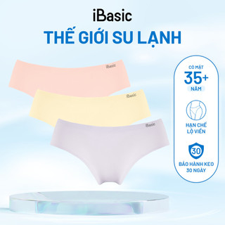 Combo 3 quần lót nữ su lưng vừa không đường may không lộ viền iBasic V188