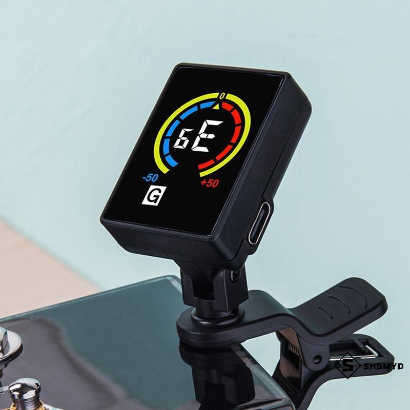SHGMYD > Màn hình LCD màu sạc USB Màn hình hiển thị Guitar Tuner Điều chỉnh cho đàn guitar điện Acou
