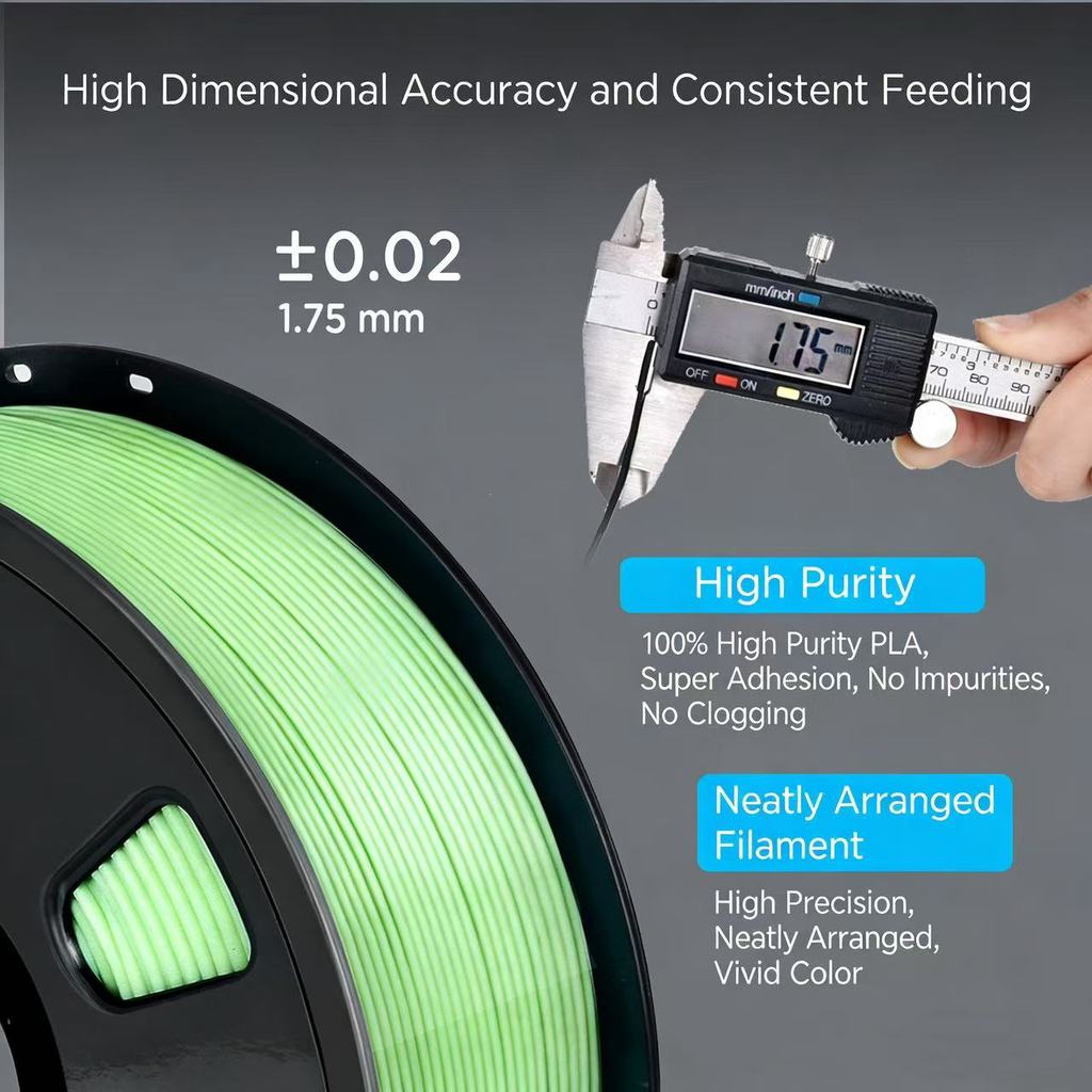 ANYCUBIC PLA Rainbow Silk Filament 1.75mm Máy in 3D In Dây tóc Đồ chơi Giáng sinh Chất liệu in 3D ch