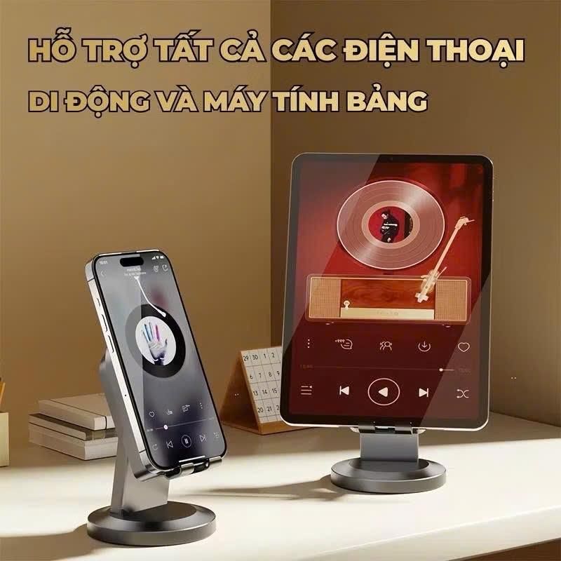 Loa K8 cảm ứng không dây (3in1) Giá đỡ điện thoại + Loa bluetooth + Gương Trang điểm