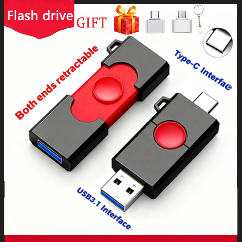 Ổ đĩa Flash hai trong một USB3.1 & TYPE-C tốc độ cao, 2TB / 512GB / 256GB / 128GB / 64GB / 32GB Chốn