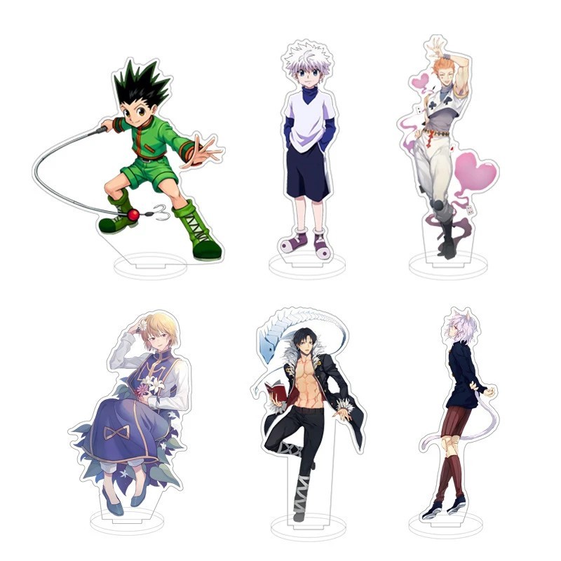 Standee Hunter x Hunter mô hình mica acrylic trang trí Gon Killua Kurapika Hisoka Chrollo anime HxH 