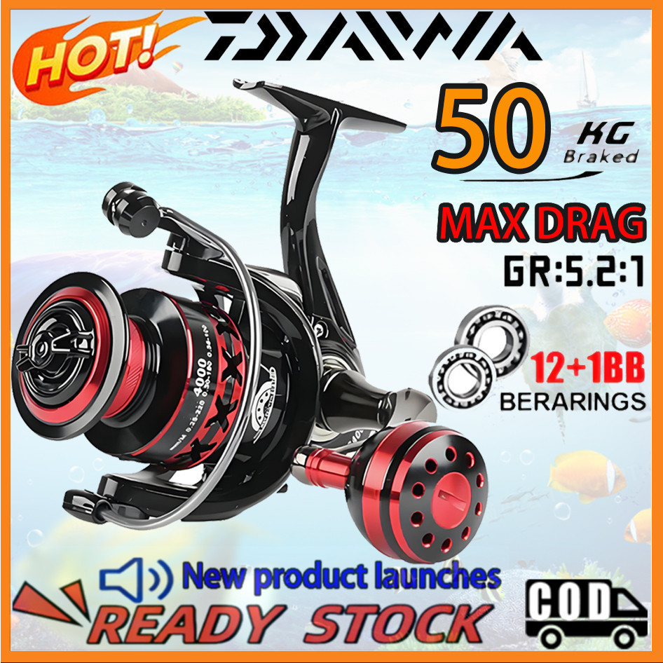 2026 New DAIWA Fishing Reel Spinning Reel  Metal Bait Reel Fshing Rod Set Fishing Set Accessories