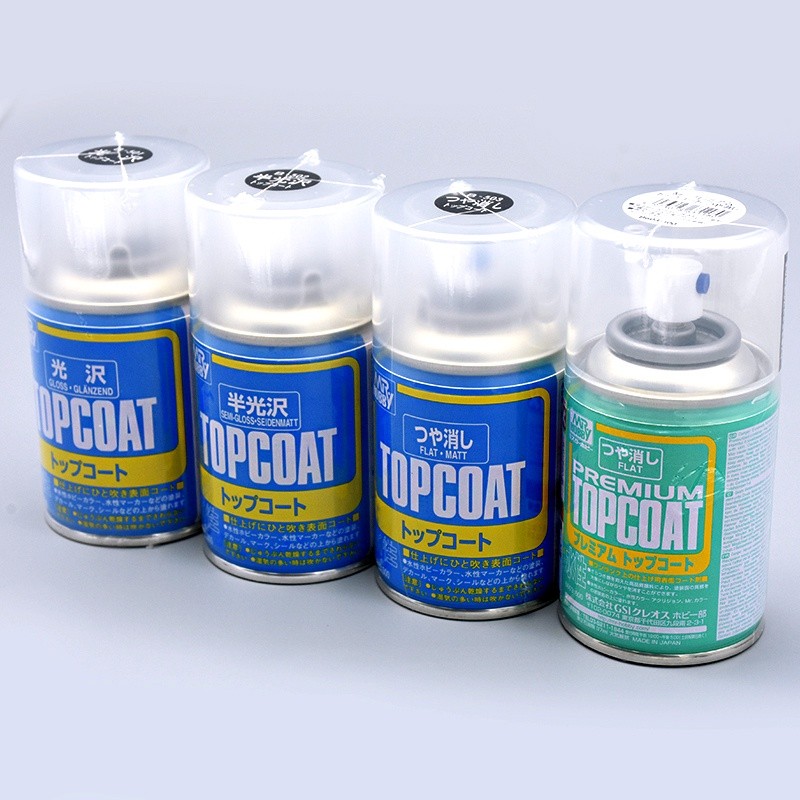 Sơn xịt bảo vệ chống trầy xước Premium Topcoat B501 B502 B503 B601 B602 B603 Mr Hobby GundamPromax