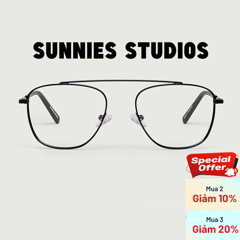 SUNNIES STUDIOS - Kính Cận Gọng Phi Công Cliff Charcoal - SS1085-C101M-C101M