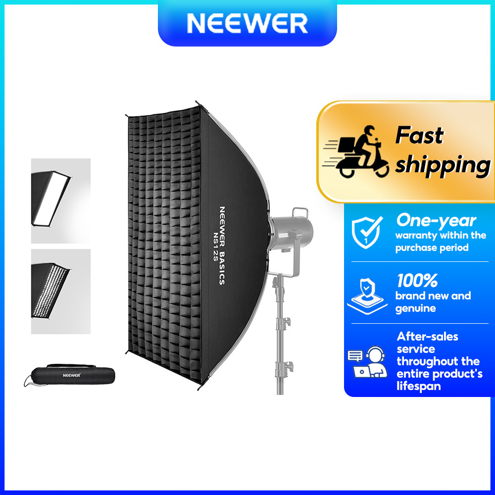 NEEWER BASICS NS12S 24 "x35" Phát hành nhanh Bowens Mount Strip Softbox Kit