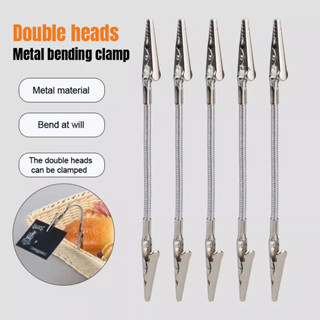 Kẹp cá sấu hai đầu bằng thép không gỉ, kẹp nhang muỗi đa năng