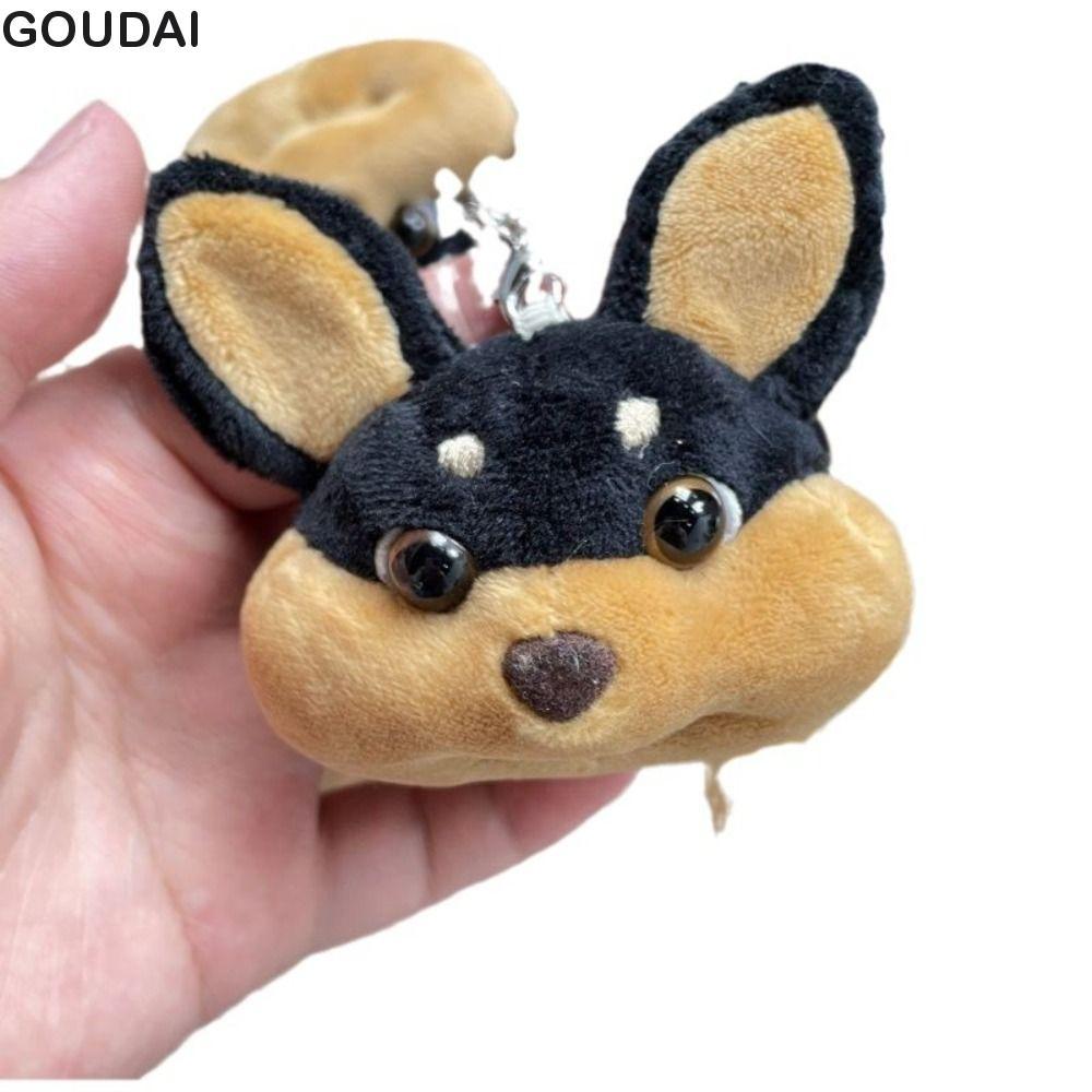 GOUDAI Bee Dog Doll Móc khóa, có mũ Hoạt hình Bee Puppy Bag Mặt dây chuyền, Búp bê mềm mại Thời tran