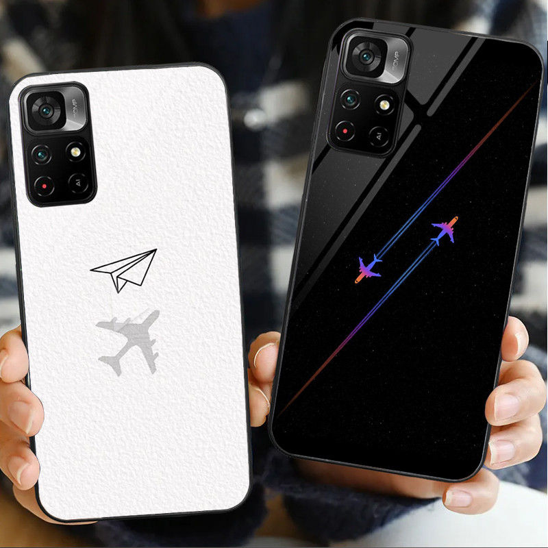 Máy Bay 04 Kính Ốp Điện Thoại POCO F3 F4 F5 M3 M4 M5 M6 4G X3 X4 GT NFC X5 X6 PRO 5G