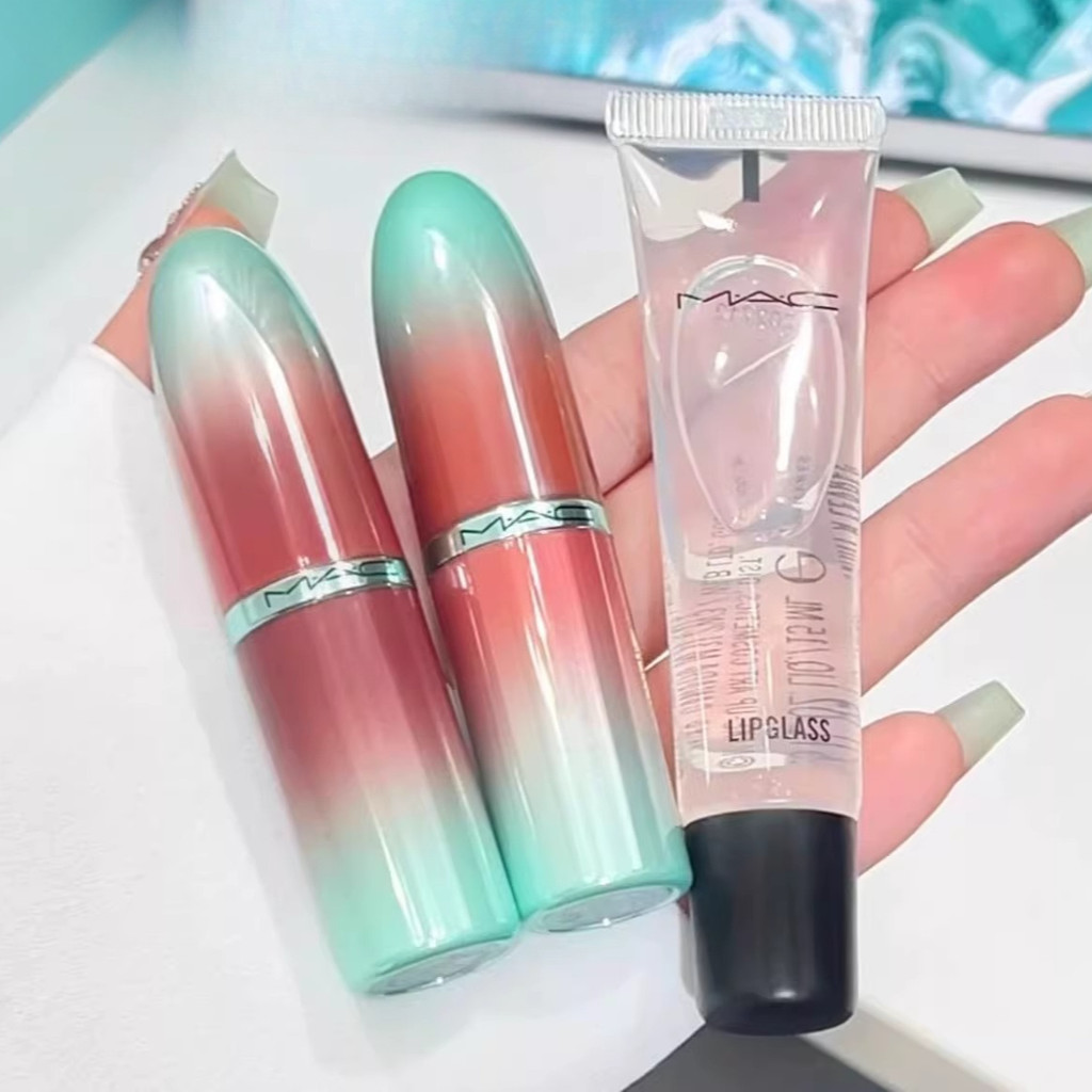 Bộ Son Môi Giáng Sinh MAC2025 Hộp 626 617 Bộ Son Môi Ngày Lễ Ba Miếng