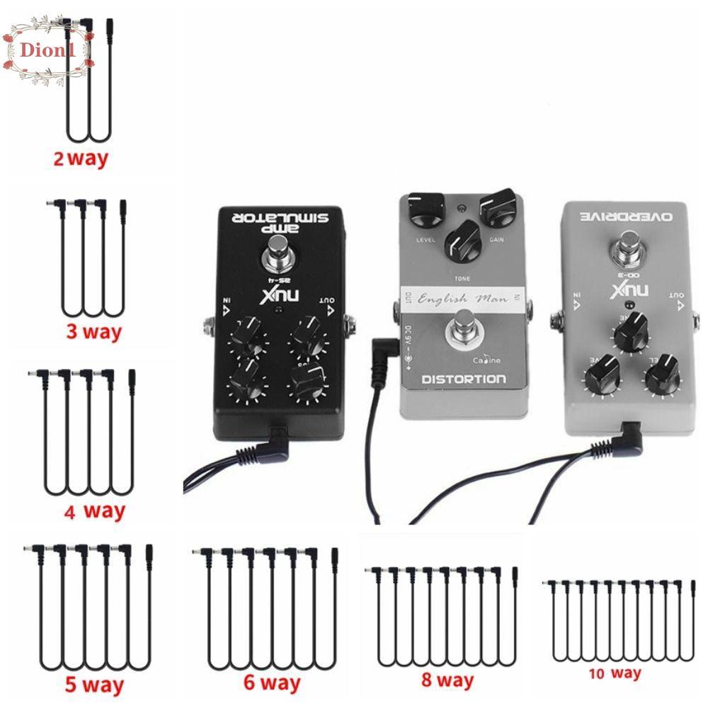 PSOAIN Daisy Dây Xích Cáp Bộ Chia Nguồn Điện PVC Phụ Kiện Đàn Guitar