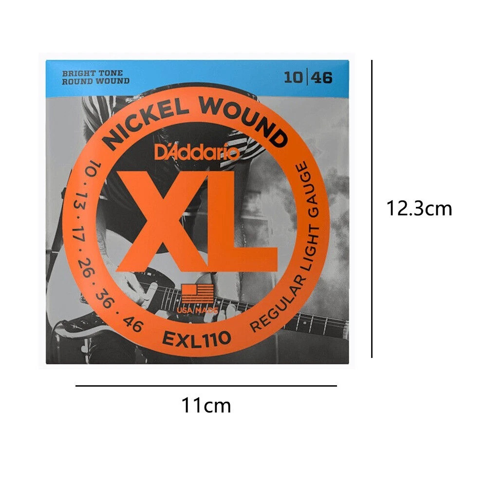 3PCS DAddario EXL110-3D Nickel Wound Electric Guitar String Regular Light 10-46