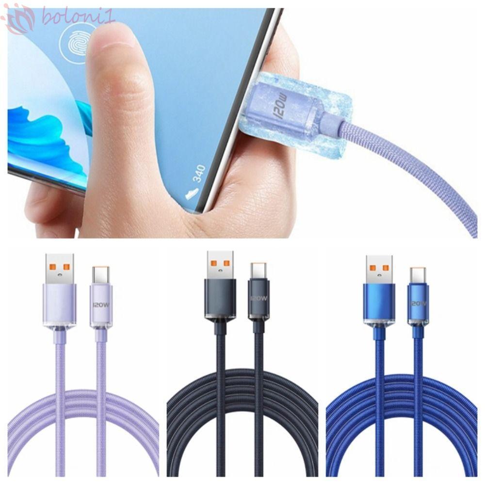 [COD] Dây sạc nhanh 120W 6A, Cáp USB Type C USB C 120W USB Type C, Dây sạc điện thoại 120W 6A Vải sạ