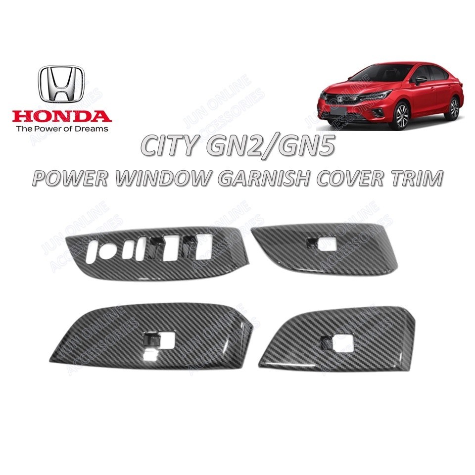 Honda City Gn2 Sedan GN5 Hatchback 2020-2023 Bảng Điều Khiển Cửa Sổ Điện Trang Trí Viền Nội Thất Viề