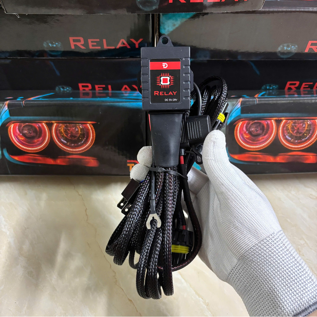 Relay điện tử H4 độ đèn pha, đèn gầm loại xịn