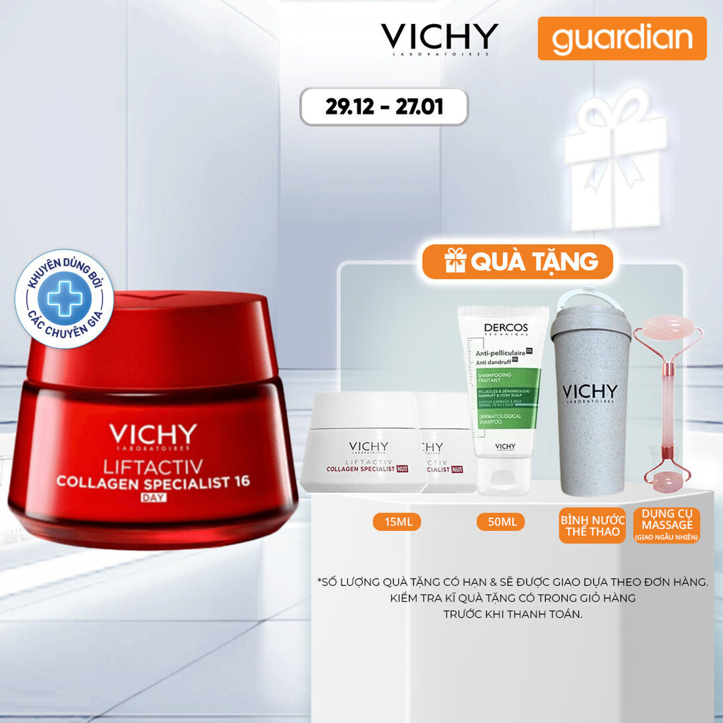 Kem Dưỡng Ban Ngày Vichy Liftactiv Collagen Specialist 16 (Hỗ Trợ Cải Thiện 16 Dấu Hiệu Lão Hóa) 50M