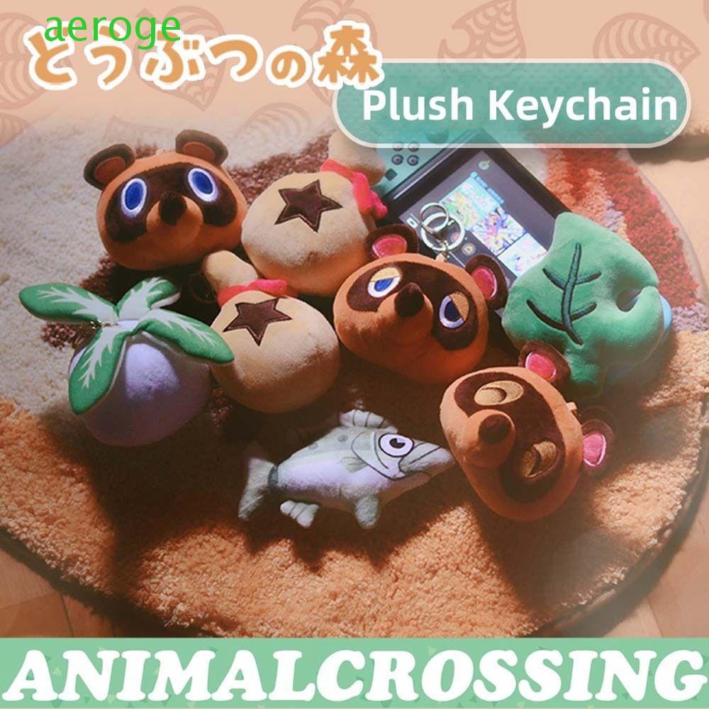 AEROGEM Animal Crossing Móc khóa, Marshal Fauna Lá nhỏ Sang trọng Animal Crossing, Túi đi học Cyrus 