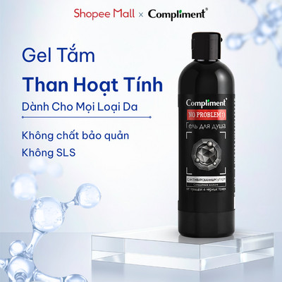 Gel Tắm Than Hoạt Tính Compliment BHA Sạch Sâu, Thông Thoáng, Kiểm Soát Nhờn, Giảm Mụn Lưng 250ml