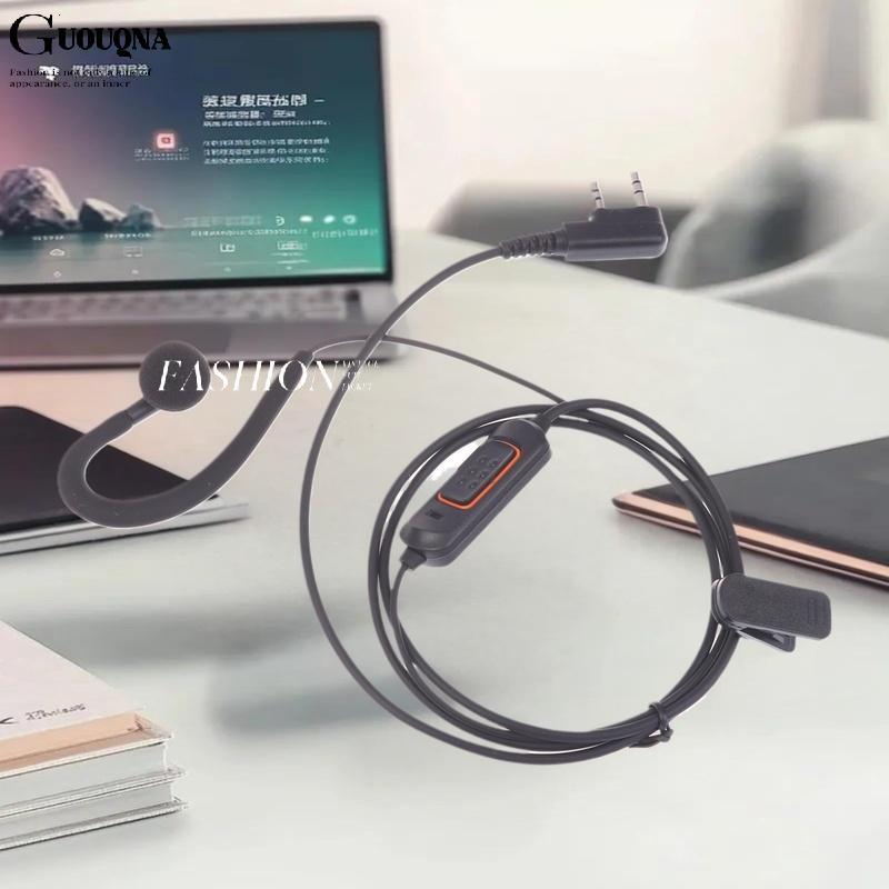 GUOUQNA 1 Cái Phụ Kiện Đài Phát Thanh Hai Chiều Tai Nghe Micearphone Cho BaoFeng 888S 5R UV-5R UV-5R
