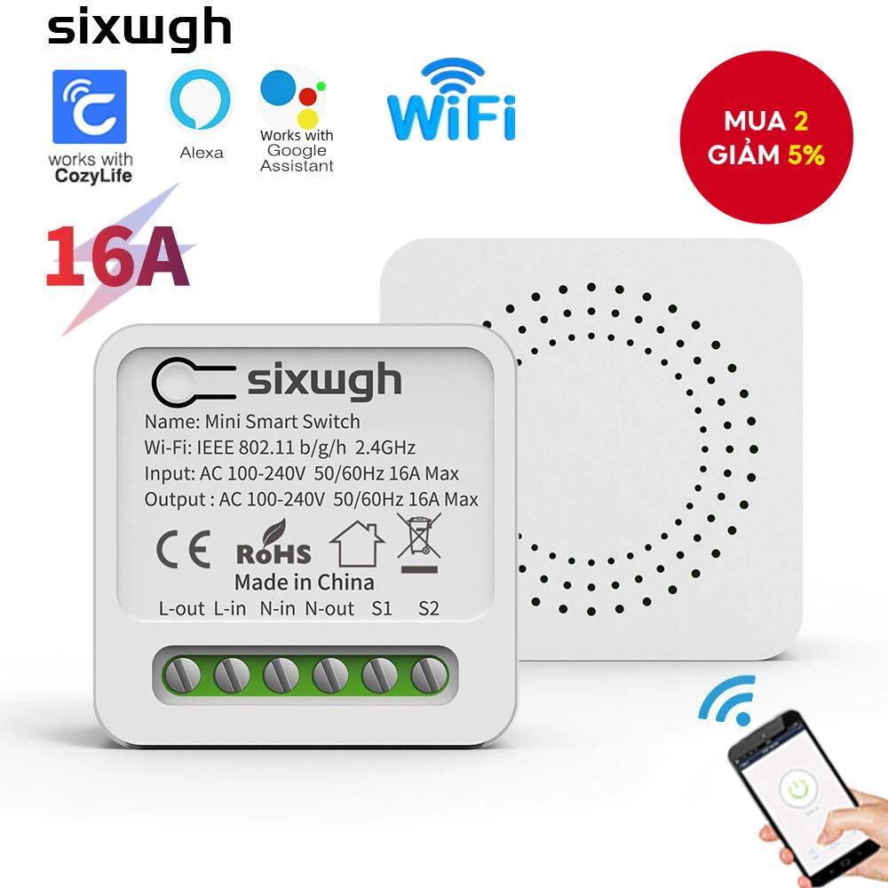 Công tắc thông minh WiFi, hỗ trợ hẹn giờ, điều khiển qua ứng dụng CozyLife, tương thích với Alexa và
