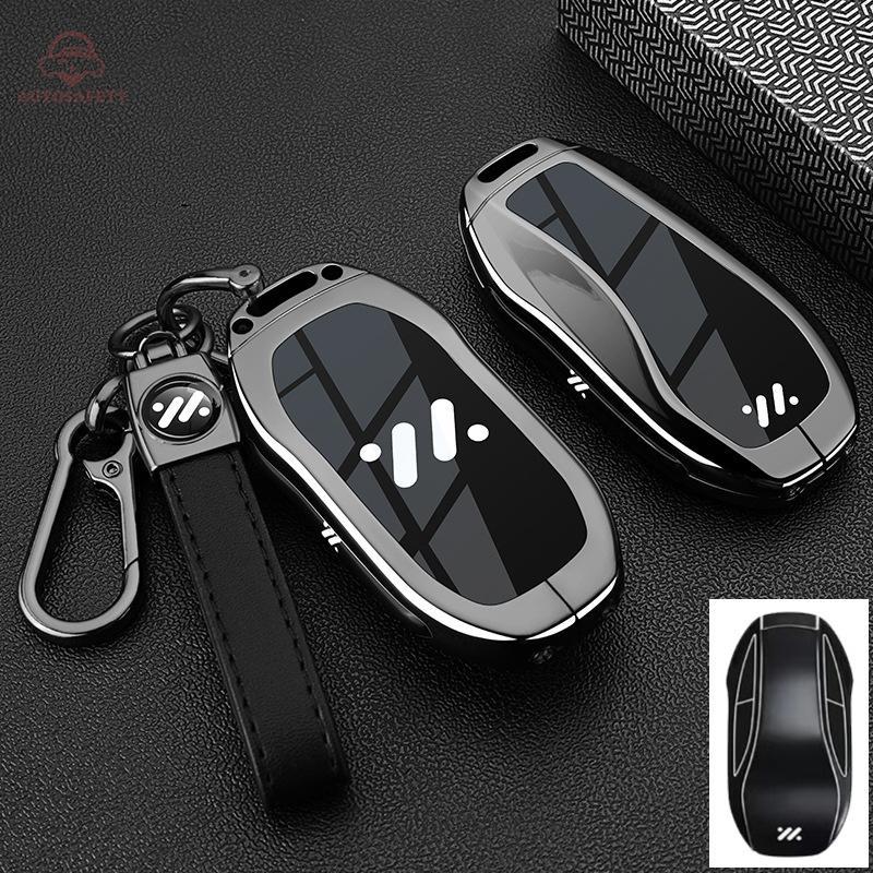 Vỏ Chìa Khóa Kim Loại Chìa Khóa Từ Xa Fob Bao Móc Khóa Cho MG IM6 IM5 L7 LS6 LS7 L6 IM6 MG IM6 IM5 L
