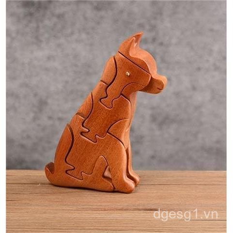 Câu Chuyện Trung Quốc-Guangxi Châu Phi Di Sản Đồ Chơi Cho Chó Bằng Gỗ Lắp Khối Xây Dựng Xếp Hình Giá