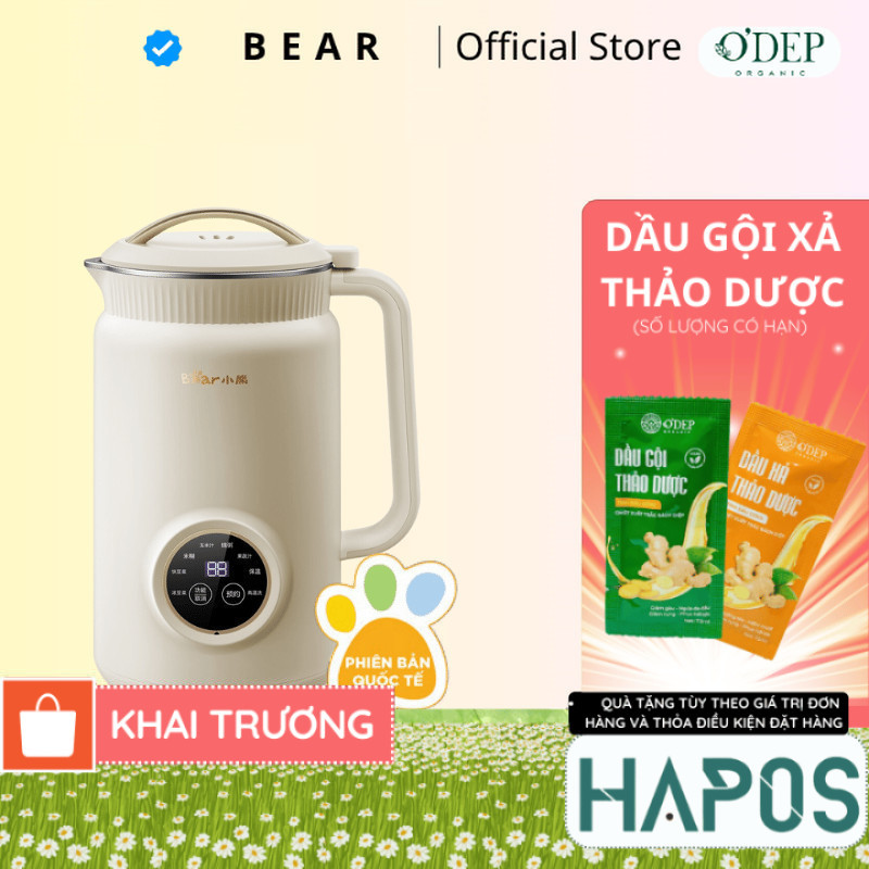 Máy làm sữa hạt 1L Bear DJJ-D06W5 - hàng chính hãng - HAPOS HEL
