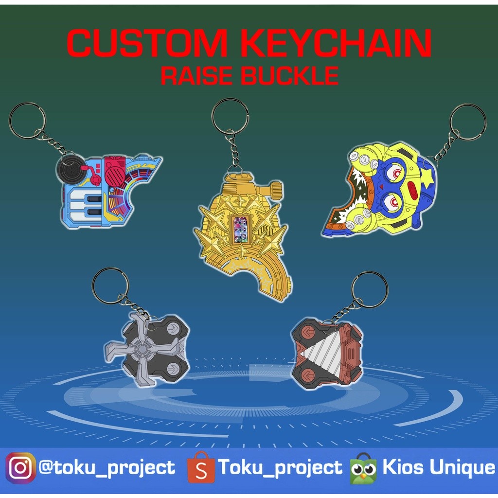 Custom Keychain Raise Buckle Kamen Rider Geats Season 2