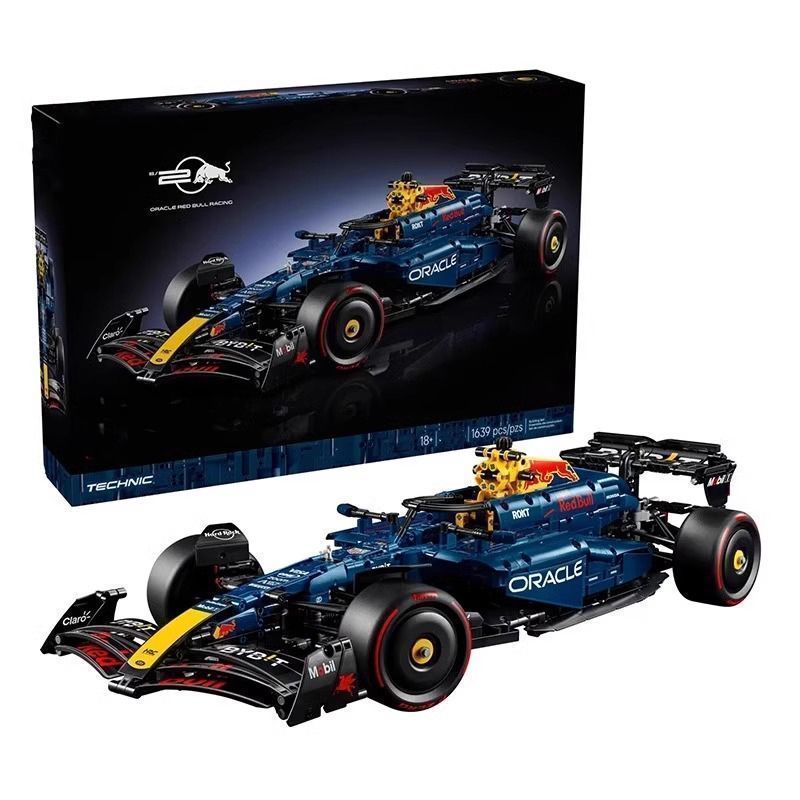 Tương thích với Lego 42206 Red Bull Fleet RB20F1 Formula Mechanical Group Racing Car Fighting Adult 