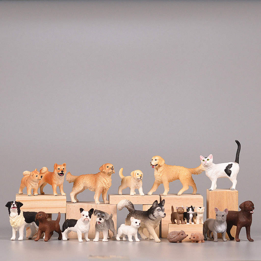 Đức Sile Shar Pei Akita Inu Shiba Inu Pet Puppy Golden Retriever Bulldog Mô Hình Đồ Chơi Mô Phỏng