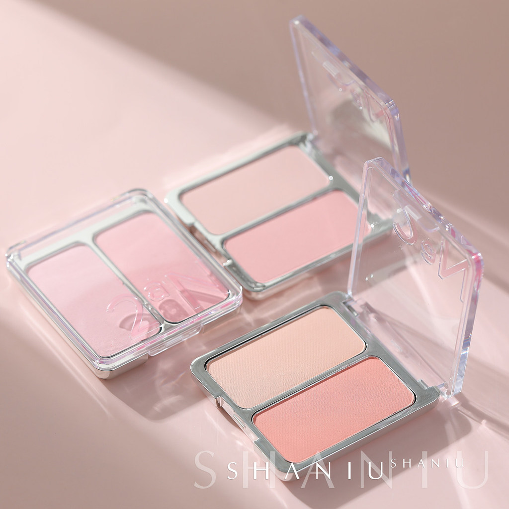 má hồng kem phấn má hồng Bae Juhyun Cùng Phong Cách Hàn Quốc 2aN Hai Màu Blush Mở Rộng Màu Blush Tím