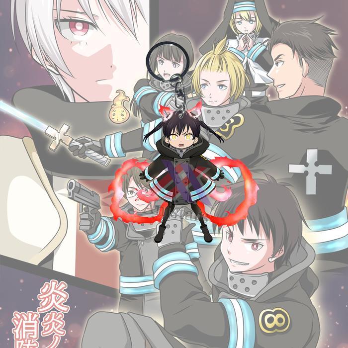Gantungan Kunci Fire Force Tamaki Kotatsu 02 - Ganci - Anime