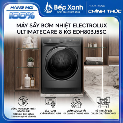 Máy sấy bơm nhiệt Electrolux UltimateCare 8 kg EDH803J5SC