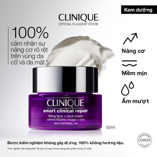   MỚI  Kem dưỡng Nâng Cơ & Chống Lão Hóa Clinique Smart Clinical Repair Lifting Face + Neck-Cream 50ml Anti-Aging 