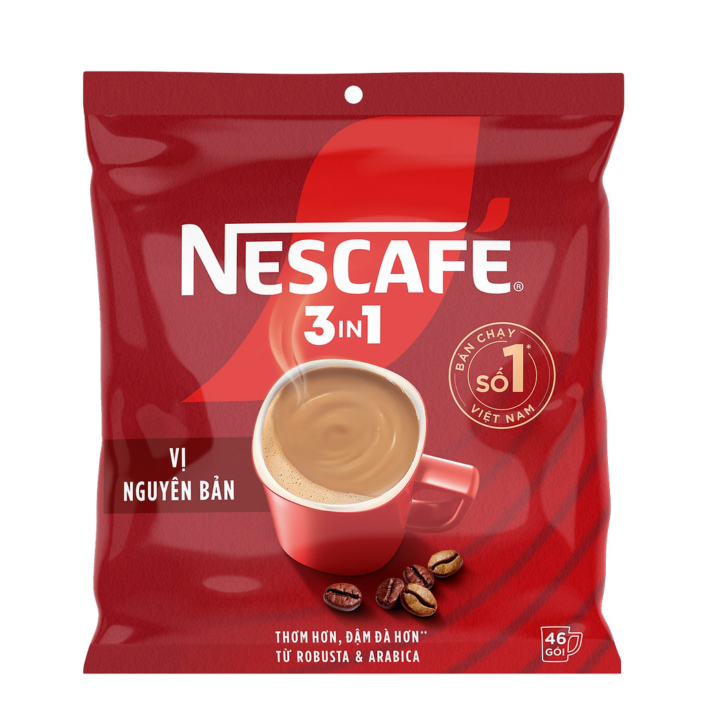 [Tặng Hũ Thủy Tinh hoặc Trà Sữa] NESCAFÉ (Tet 26) NESCAFE] Cà phê Hòa tan NESCAFÉ VỊ NGUYÊN BẢN 46 g