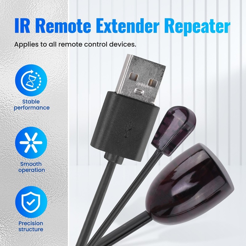 Bộ mở rộng hồng ngoại hồng ngoại IR Bộ thu điều khiển từ xa USB IR Bộ chuyển đổi Bộ phát cho hộp cáp