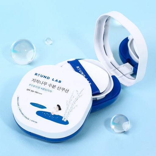 Round Lab Birch Juice Moisutrizing Sun Cushion SPF50+ PA++++ Phấn Nước Chống Nắng Dưỡng Ẩm