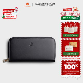 Ví Yuumy   Thời trang nữ kiểu cầm tay dáng dài - Ví da Seasand YV60  