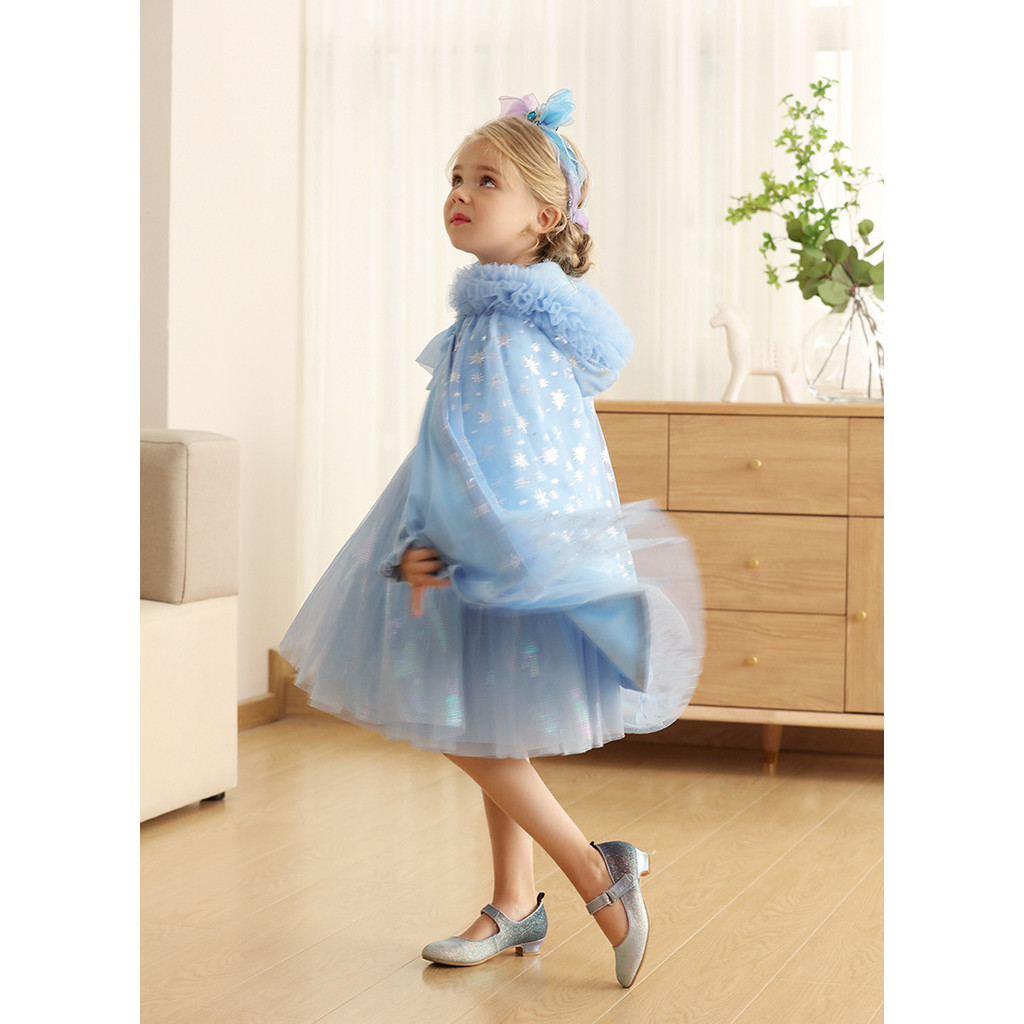 [Mặc nhỏ dễ thương] Bé gái Thu Đông Áo choàng Aisha Áo choàng công chúa Aisha Áo choàng Aisha chống 