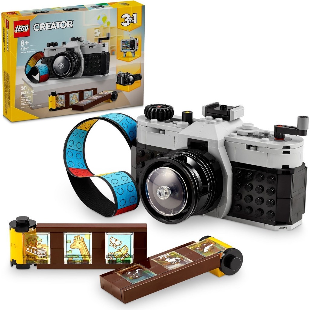 31147 Lego Creator 3in1 Retro Camera - Đồ chơi lắp ráp Máy ảnh/ chụp hình/ quay phim/ tivi cổ điển 2