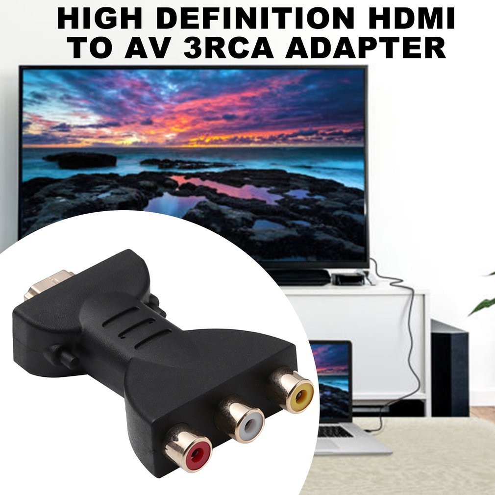 HDMI Sang AV Đỏ Trắng Vàng HDMI Sang AV Chuyển Đổi HD hdmi TO av 3rca Adapter Cáp Adapter122505