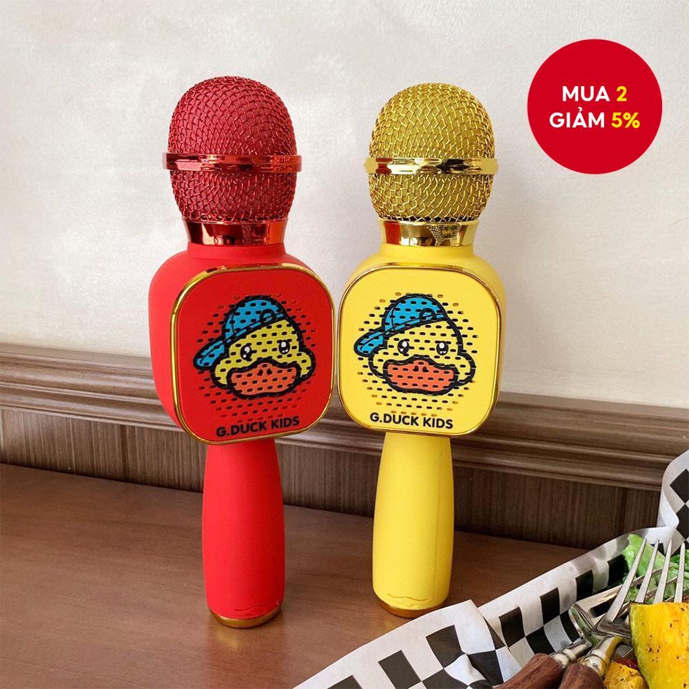 G.DUCK micro không dây bluetooth chính hãng cho trẻ em, micro hát karaoke trên điện thoại, micro G.D