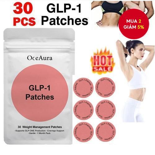 Miếng dán GLP-1 cho Nữ và Nam 30 Miếng - Miếng dán GLP1 với Thành phần Tự nhiên, Miếng dán Mỹ phẩm
