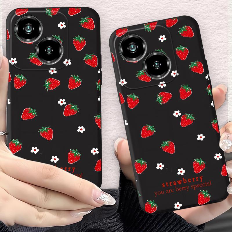 Ốp Điện Thoại Cho ZTE Nubia Focus Pro 5G Nubia Neo 2 5G Nubia Air Dễ Thương Dâu Mờ Silicon Mềm Chống